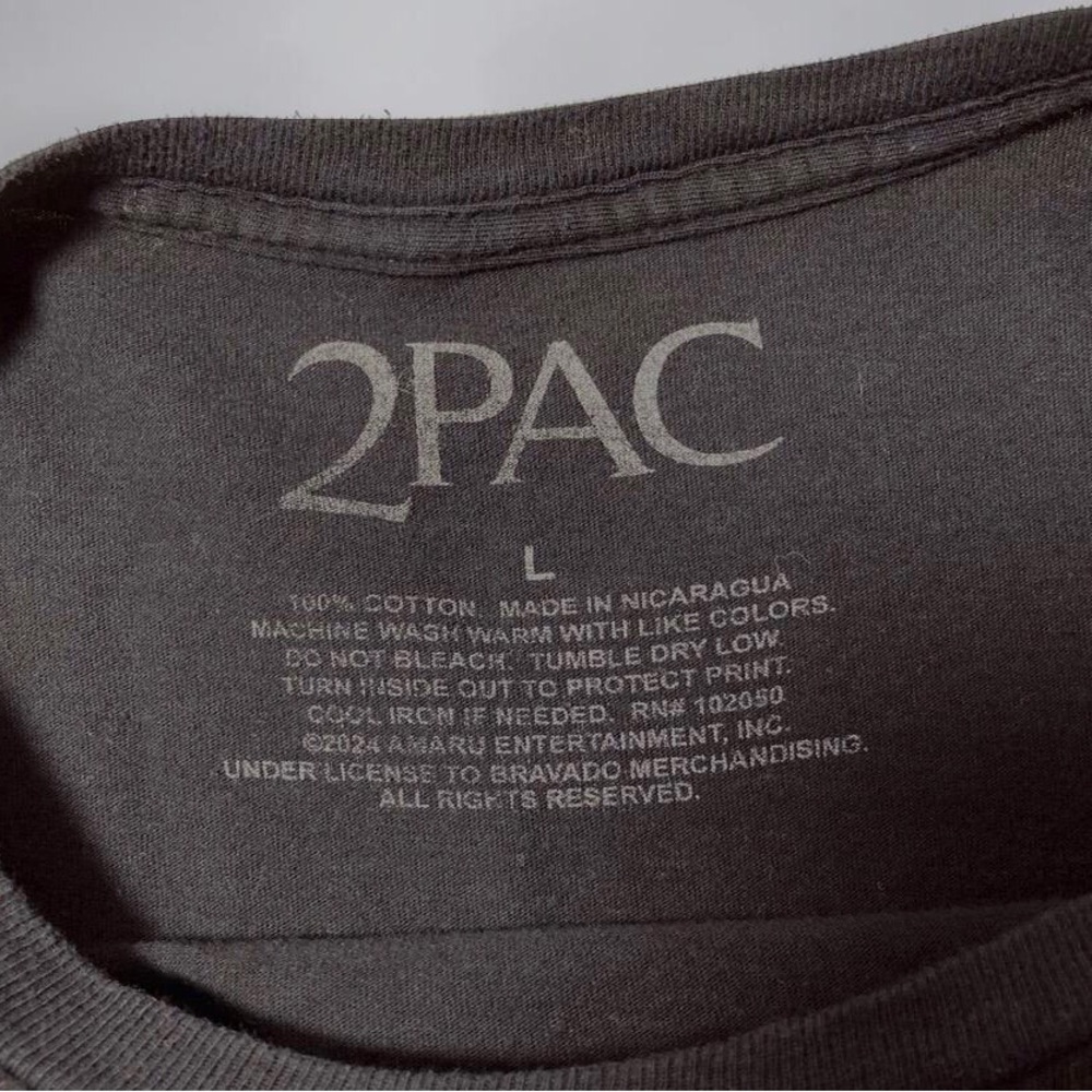 Tupac “California Love” Black Graphic Tee — Size L Men’s streetwear Y2K - Picture 3 of 7
